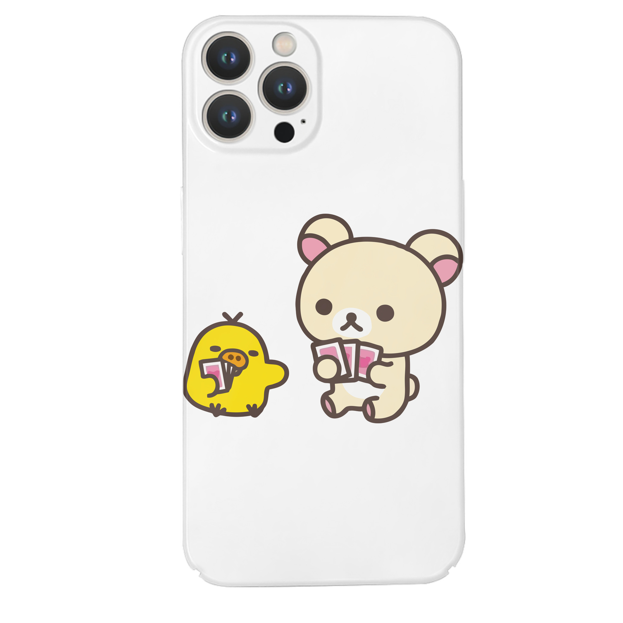 （画像用） リラックマ リラックマ キイロイトリ Rilakkuma Korilakkuma Kiiroitori 【iPhone 14シリーズ対応】ハードケース